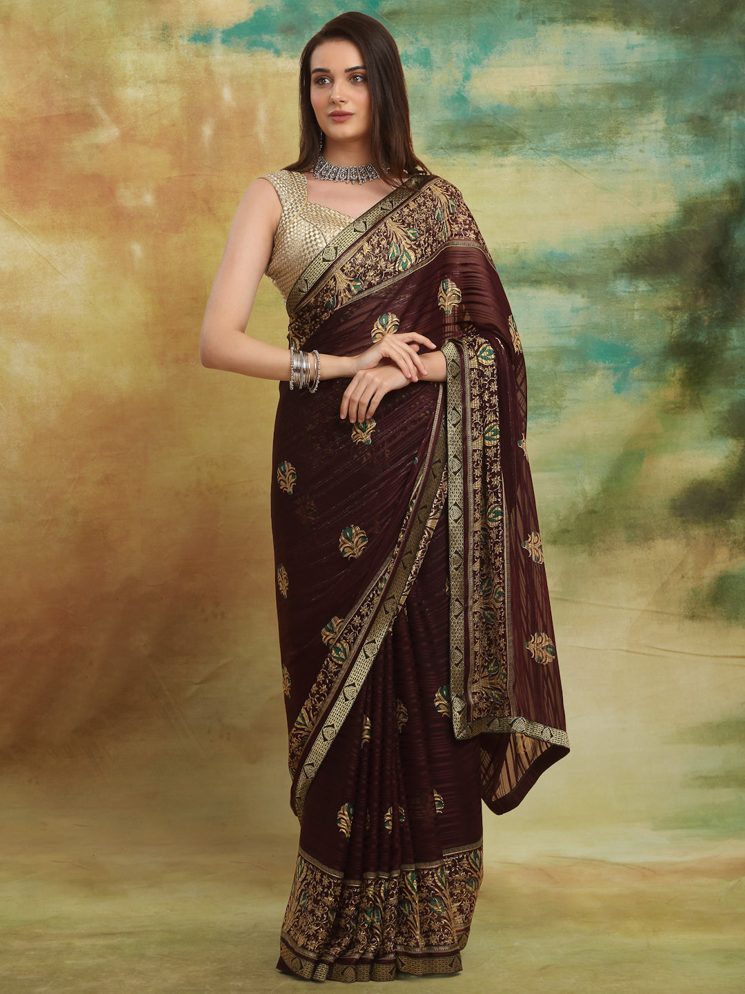 Shyama Asthajari Printed Saree