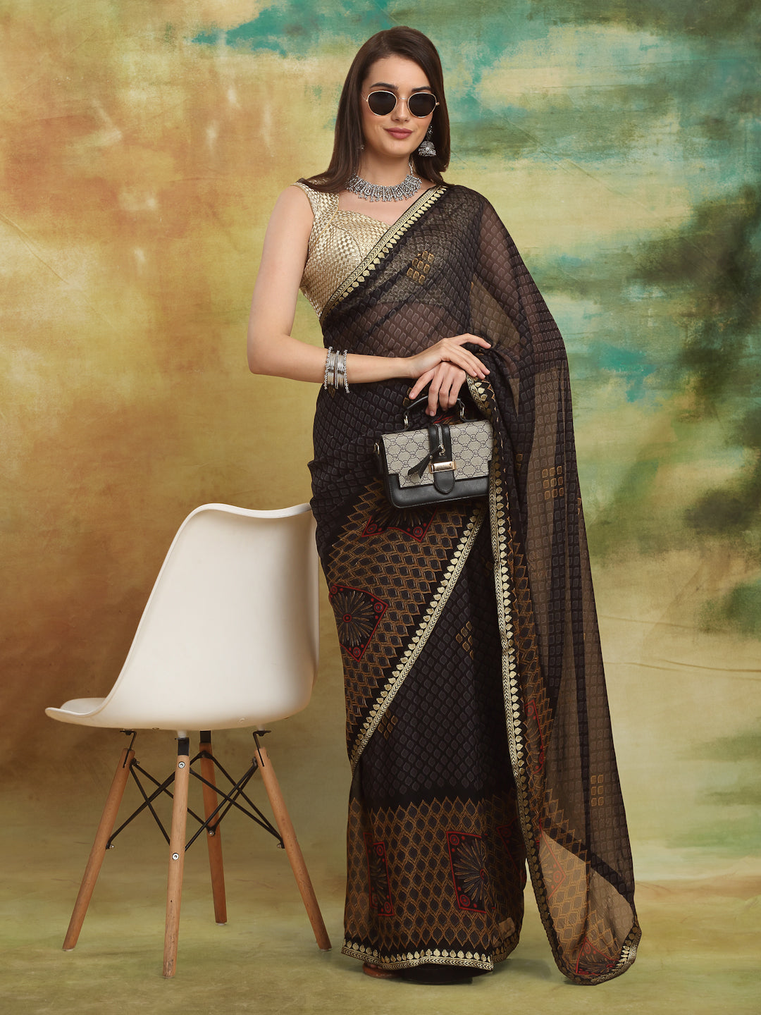 Black Shadow Printed 70x72