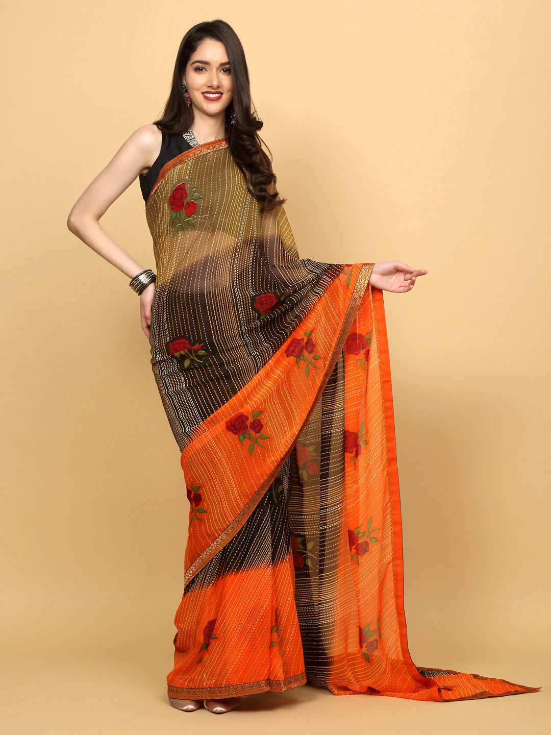Floral Printed Saree