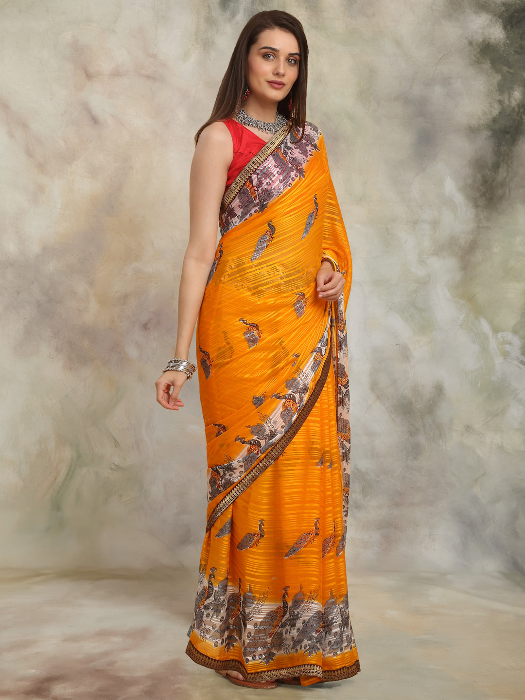 Golden Glow Asthajari Saree
