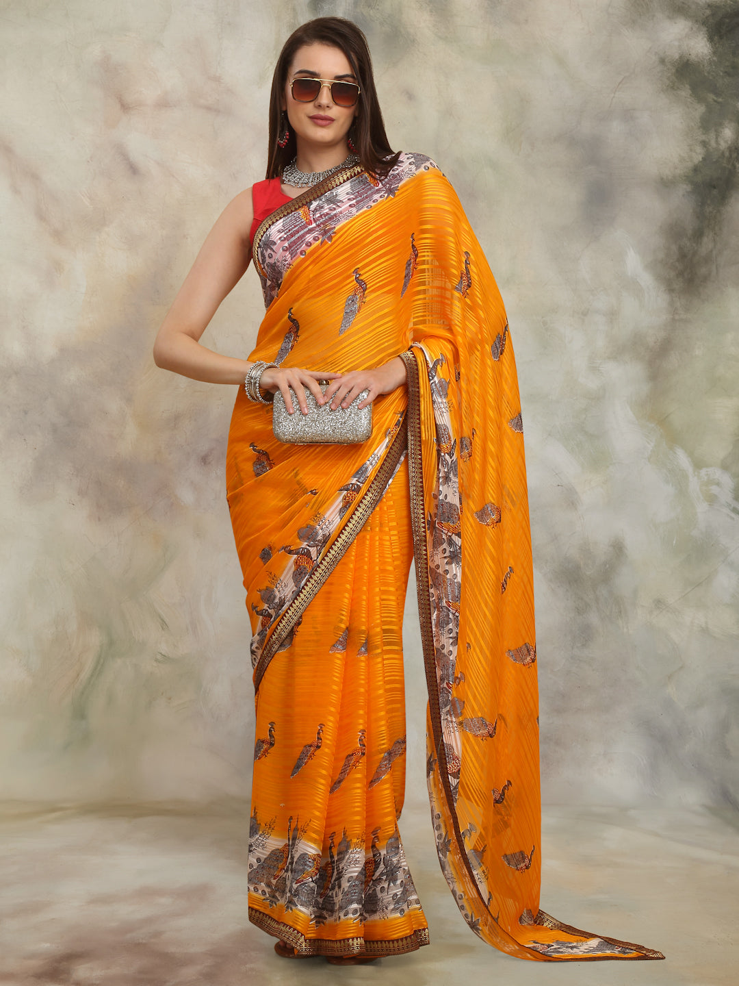 Golden Glow Asthajari Saree